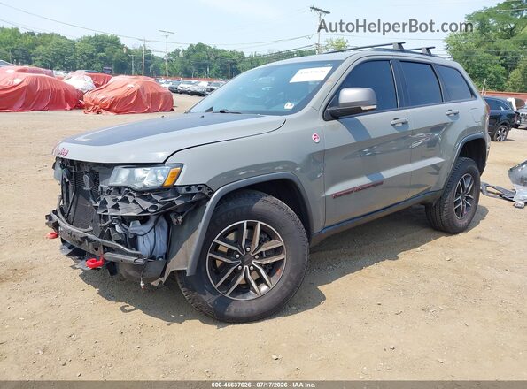 1C4RJFLG0MC709077 2021 JEEP GRAND CHEROKEE Gray Vista tres cuartos delantera izquierda