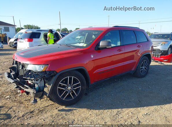 1C4RJFLG3HC670118 2017 JEEP GRAND CHEROKEE Красный Передняя левая четверть