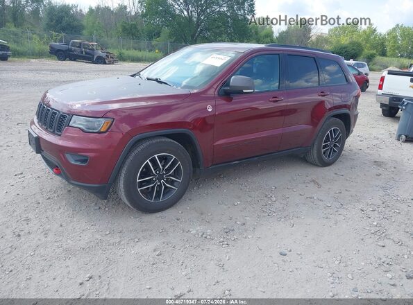 1C4RJFLG4LC213181 2020 JEEP GRAND CHEROKEE Red წინა მარცხენა ხედი სამი მეოთხედიდან