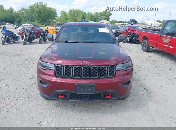 1C4RJFLG4LC213181 2020 JEEP GRAND CHEROKEE Red ხელსაწყოთა პანელის ხედი