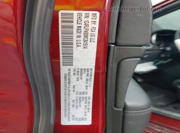 1C4RJFN90MC841514 2021 JEEP GRAND Burgundy Vista del compartimento del motor