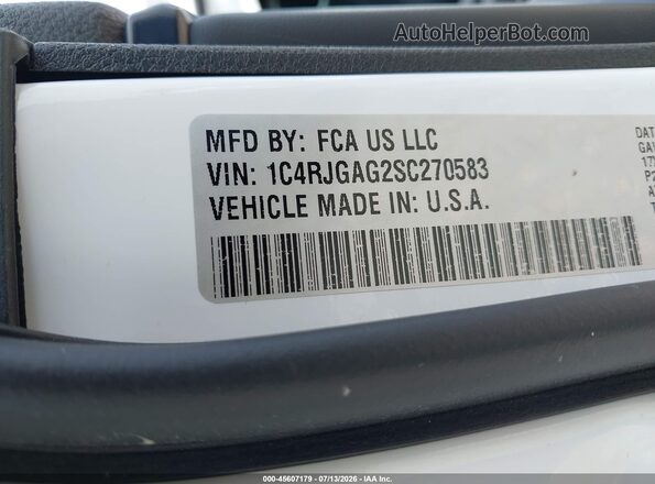 1C4RJGAG2SC270583 2025 JEEP GRAND CHEROKEE White ძრავის განყოფილების ხედი