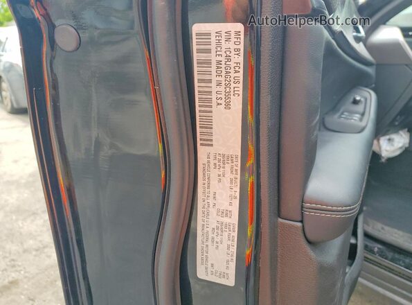 1C4RJGAG2SC355360 2025 JEEP GRAND Black VIN კოდის სტიკერის ხედი