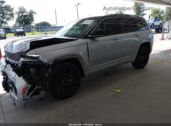 1C4RJGEG2N8575826 2022 JEEP GRAND CHEROKEE Серебряный Передняя левая четверть