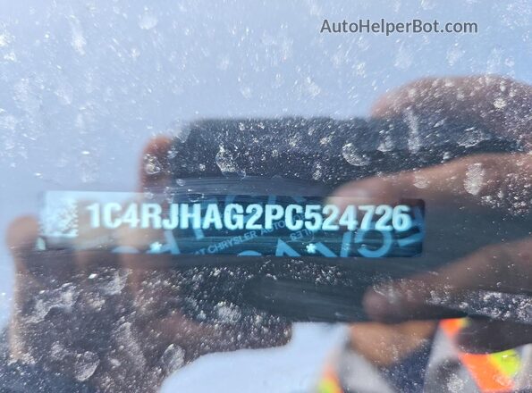 1C4RJHAG2PC524726 2023 JEEP GRAND White VIN sticker view