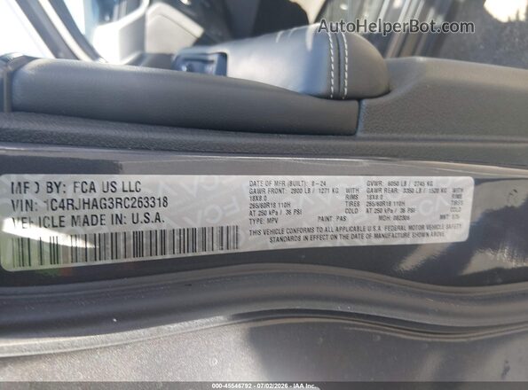 1C4RJHAG3RC263318 2024 JEEP GRAND CHEROKEE Gray Вид підкапотного простору