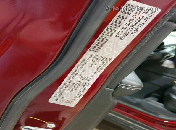 1C4RJHAG6SC298988 2025 JEEP GRAND Burgundy VIN sticker view
