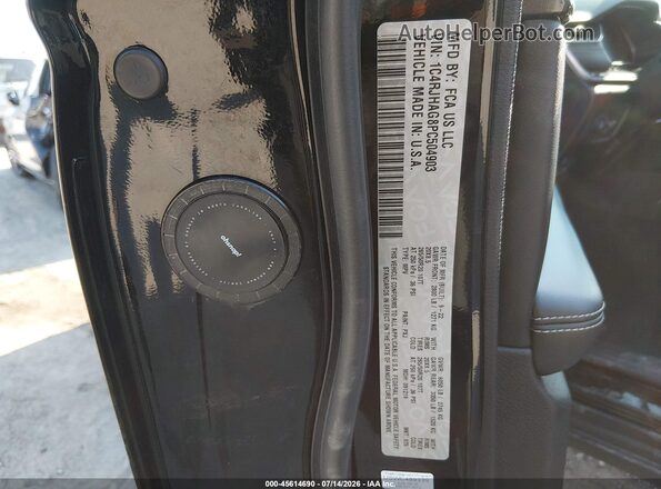 1C4RJHAG8PC504903 2023 JEEP GRAND CHEROKEE Black Vista del compartimento del motor
