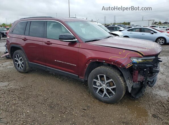 1C4RJHBG0RC256485 2024 JEEP GRAND Maroon Przód prawy