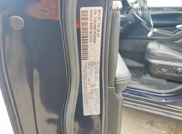 1C4RJHBG1RC683884 2024 JEEP GRAND Blue Vista de la etiqueta del VIN