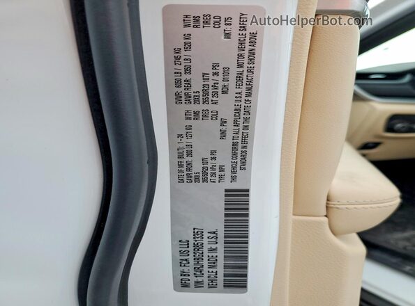 1C4RJHBG2R8513357 2024 JEEP GRAND White Vista de la etiqueta del VIN