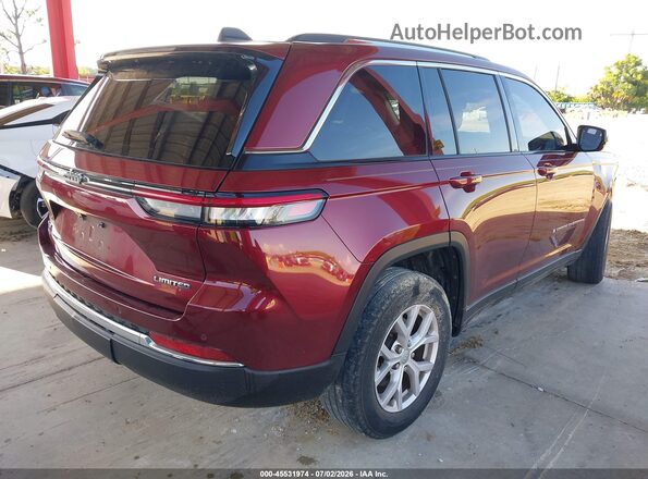1C4RJHBG4N8553515 2022 JEEP GRAND CHEROKEE Burgundy Tył prawy