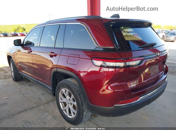 1C4RJHBG4N8553515 2022 JEEP GRAND CHEROKEE Burgundy Tył lewy