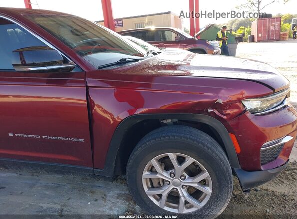 1C4RJHBG4N8553515 2022 JEEP GRAND CHEROKEE Burgundy Widok z przodu