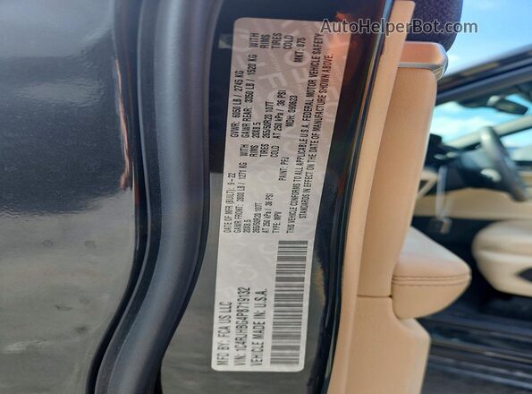 1C4RJHBG4P8719132 2023 JEEP GRAND Black VIN კოდის სტიკერის ხედი