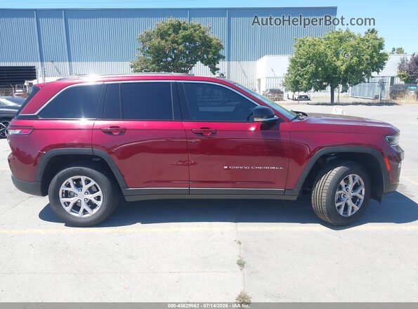 1C4RJHBG6N8602536 2022 JEEP GRAND CHEROKEE Burgundy Панорамний вид салону 360°