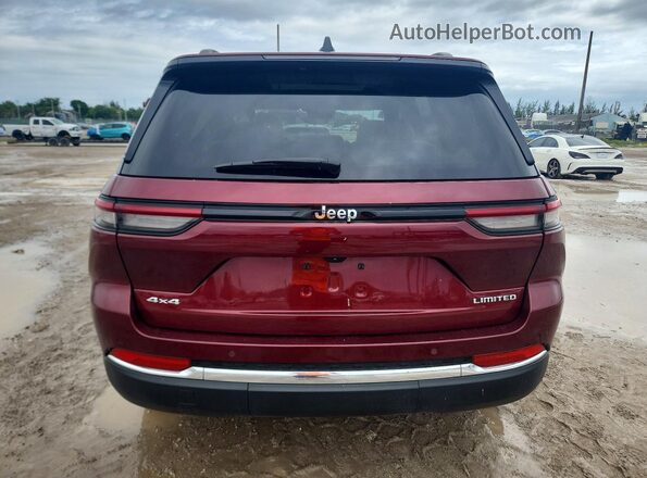 1C4RJHBG8R8943846 2024 JEEP GRAND Burgundy Հետևի տեսք