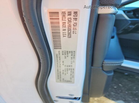 1C4RJHBG8SC368229 2025 JEEP GRAND White Widok naklejki z numerem VIN