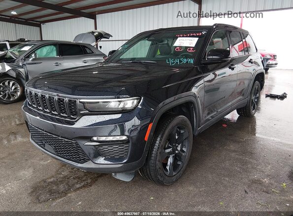 1C4RJHBG9RC166770 2024 JEEP GRAND CHEROKEE Black წინა მარცხენა ხედი სამი მეოთხედიდან