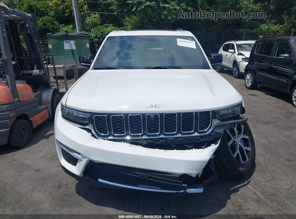 1C4RJHBG9SC292021 2025 JEEP GRAND CHEROKEE White Vista del cuadro de instrumentos