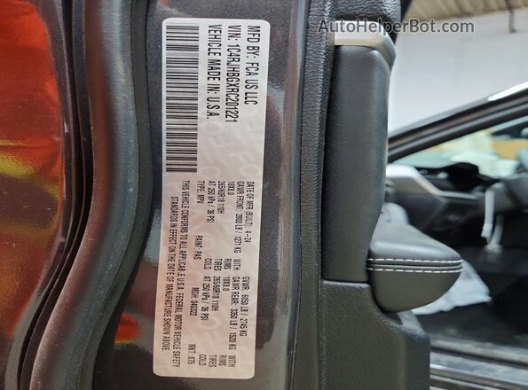 1C4RJHBGXRC201221 2024 JEEP GRAND Charcoal Вид наклейки з VIN-кодом