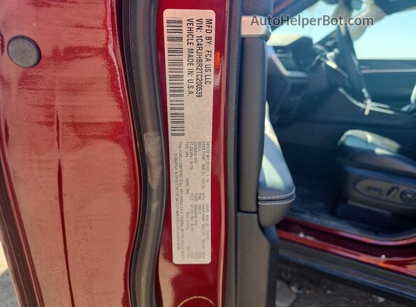 1C4RJHBR2TC200539 2026 JEEP GRAND Maroon Widok wnętrza 360 stopni