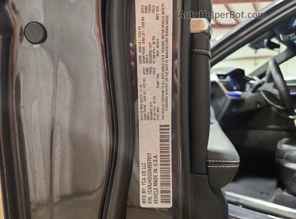 1C4RJHDG0N8587917 2022 JEEP GRAND Gray Widok naklejki z numerem VIN