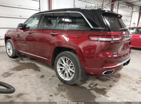 1C4RJHEG2N8615828 2022 JEEP GRAND CHEROKEE Красный Задняя левая четверть