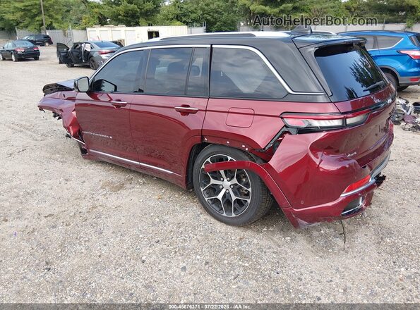 1C4RJHEG6P8779800 2023 JEEP GRAND CHEROKEE Бордовый Задняя левая четверть