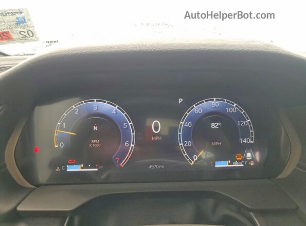 1C4RJJAG8S8805447 2025 JEEP GRAND White Вид щитка приладів