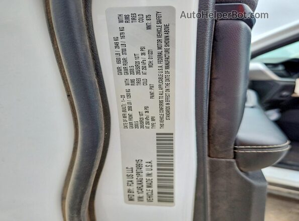 1C4RJKAG1P8749915 2023 JEEP GRAND White Vista de la etiqueta del VIN