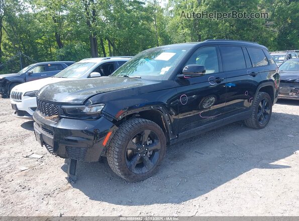 1C4RJKAG2P8728412 2023 JEEP GRAND CHEROKEE L Black Առջևի ձախ երեք քառորդ տեսարան