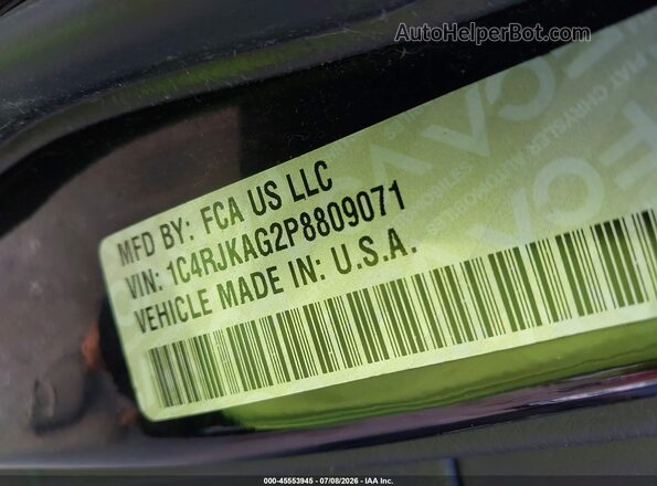 1C4RJKAG2P8809071 2023 JEEP GRAND CHEROKEE L Черный Вид подкапотного пространства