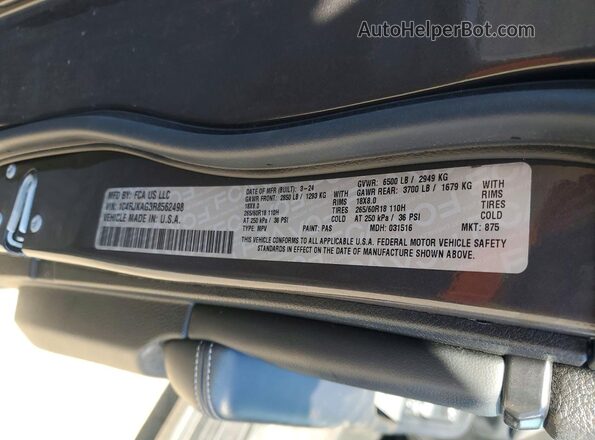 1C4RJKAG3R8562498 2024 JEEP GRAND Gray 360 interior view