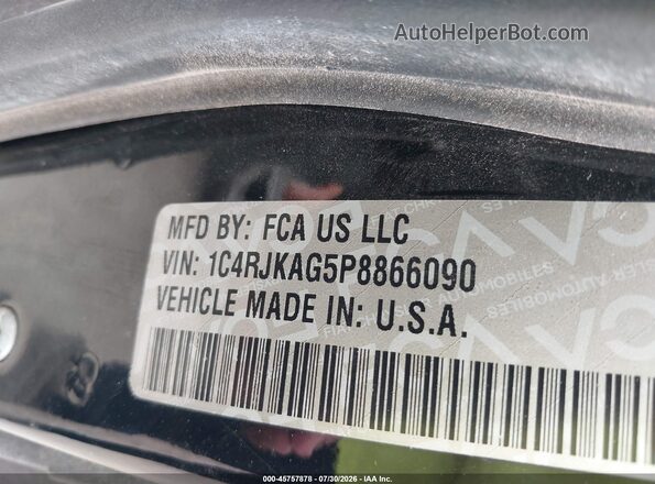 1C4RJKAG5P8866090 2023 JEEP GRAND CHEROKEE L Black ძრავის განყოფილების ხედი