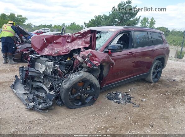 1C4RJKAG7P8886924 2023 JEEP GRAND CHEROKEE L Бордовый Передняя левая четверть