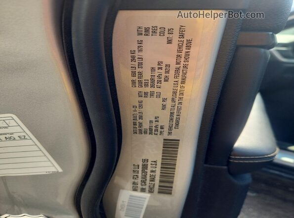 1C4RJKAG8P8886155 2023 JEEP GRAND Silver VIN კოდის სტიკერის ხედი