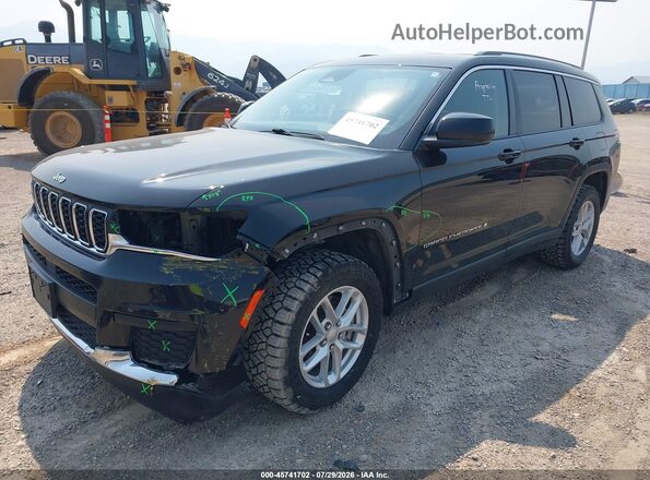 1C4RJKAGXP8839645 2023 JEEP GRAND CHEROKEE L Black Առջևի ձախ երեք քառորդ տեսարան