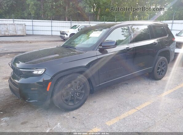 1C4RJKAGXR8522161 2024 JEEP GRAND CHEROKEE L Black Առջևի ձախ երեք քառորդ տեսարան