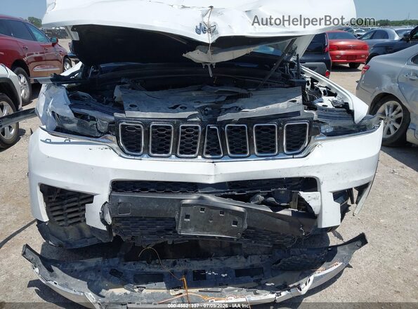 1C4RJKBG1M8105860 2021 JEEP GRAND CHEROKEE L White Vista del cuadro de instrumentos