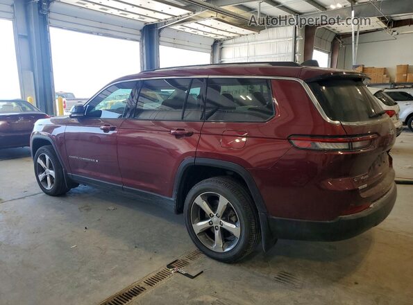 1C4RJKBG2M8117211 2021 JEEP GRAND Maroon Trasero izquierdo