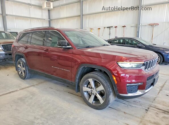 1C4RJKBG2M8117211 2021 JEEP GRAND Maroon Delantero derecho