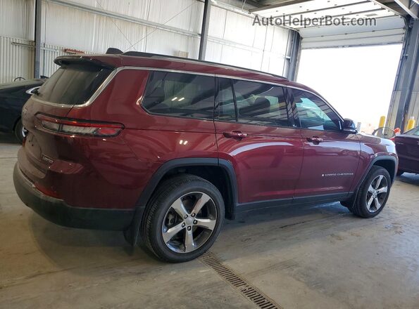 1C4RJKBG2M8117211 2021 JEEP GRAND Maroon Trasero derecho