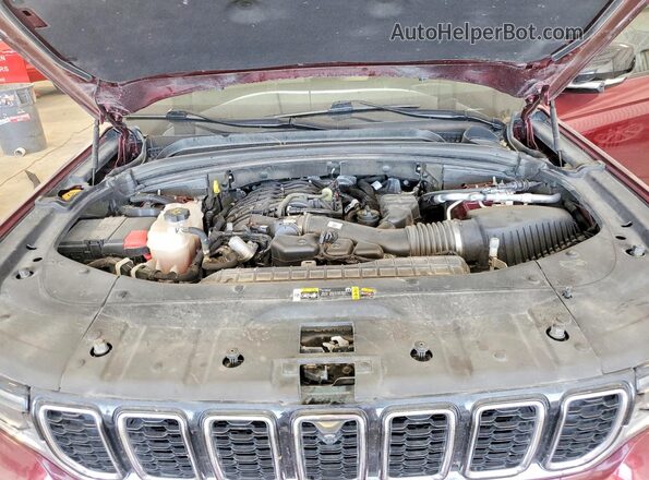 1C4RJKBG2M8117211 2021 JEEP GRAND Maroon Vista del compartimento del motor