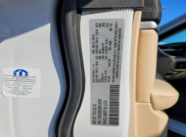 1C4RJKBG2M8144750 2021 JEEP GRAND White Вид наклейки з VIN-кодом