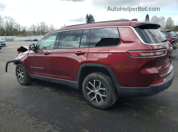 1C4RJKBG2S8631427 2025 JEEP GRAND Maroon Trasero izquierdo