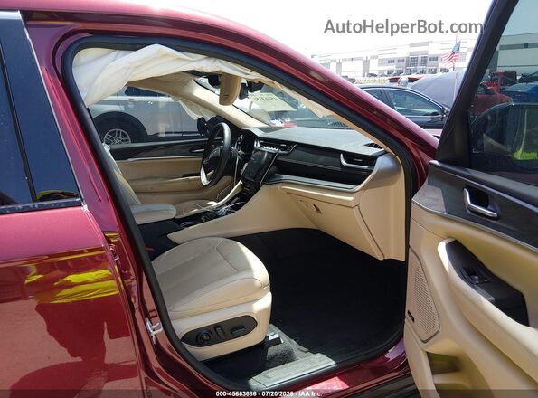 1C4RJKBG3M8206902 2021 JEEP GRAND CHEROKEE L Red Widok wnętrza z przodu