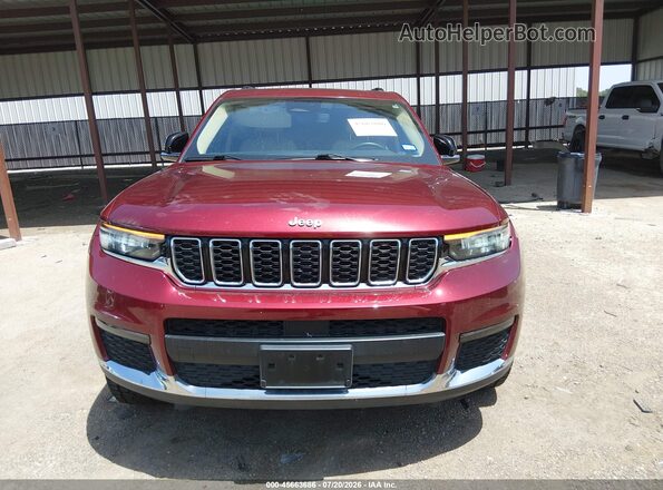 1C4RJKBG3M8206902 2021 JEEP GRAND CHEROKEE L Red Widok zestawu wskaźników