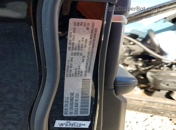 1C4RJKBG3N8621400 2022 JEEP GRAND Black VIN კოდის სტიკერის ხედი