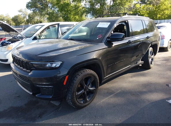 1C4RJKBG3P8736372 2023 JEEP GRAND CHEROKEE L Черный Передняя левая четверть